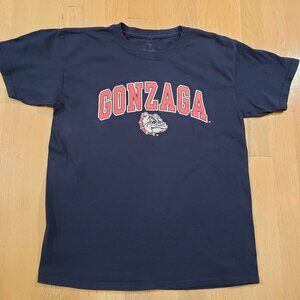 Gonzaga Bulldogs T Shirt Navy Blue Short Sleeve Youth Large Basketball Fanatics